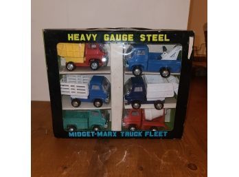 Retro Midget Marx Truck Fleet Heavy-gauge Steel Truck Set New