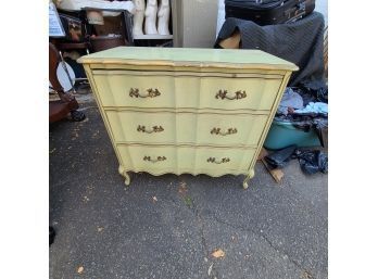 Permacraft 3 Drawer French Blue & Gold Chest #304   Sanford North Caolina