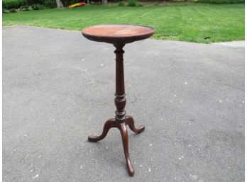 Round Wooden Plant Stand / Accent Table