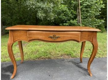 Victorian Style Wooden Desk With Drawer
