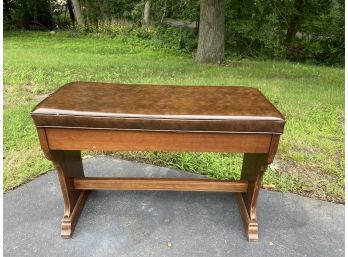 Ambrose L. Jackson Organ Bench With Cushioned Top That Opens