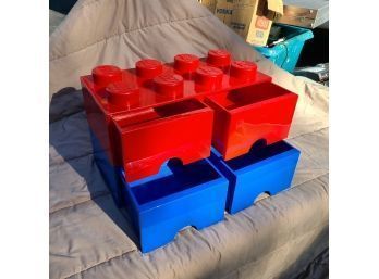 2 Stackable Lego Brand  Lego Or Toy Drawers