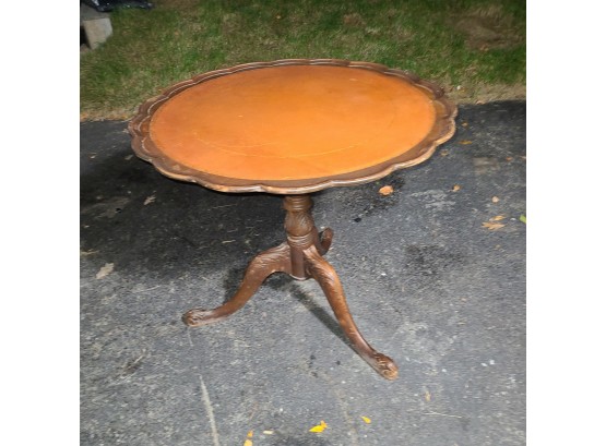 FERGESON CHIPENDALE ANTIQUE. Piecrust Table VERY NICE LOOKING TABLE!!