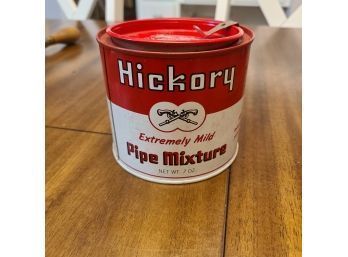 1950s Hickory Pipe Tobacco  7oz Canister In Great Shape