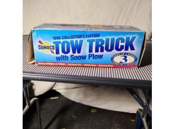 New In Box 1996 Sunoco Collectors Edition Tow Truck W Snow Plow