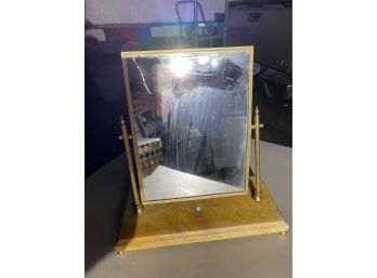 Vintage Mirror On Marble Base