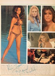 RAQUEL WELCH Autograph On Printed Page