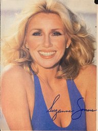 SUZANNE SOMERS Autograph On Printed Page