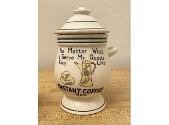 Vintage 50s Instant Coffee Jar