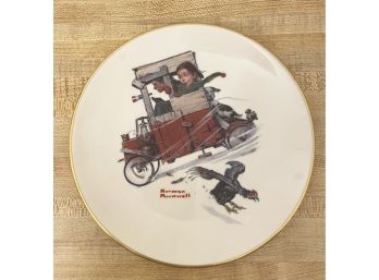 Decorative Plate Norman Rockwell Saturday Evening Post Soap Box Racer