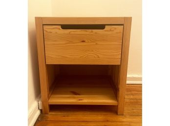 Ikea Wooden Bedside Table With Drawer
