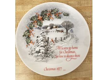 Christmas Plate 1977 Robert Laessig