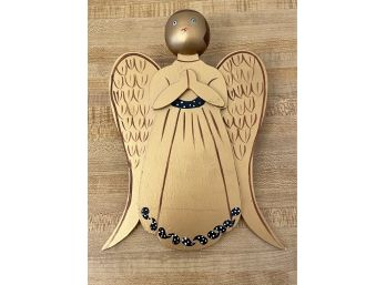 Wooden Angel Christmas Tree Topper