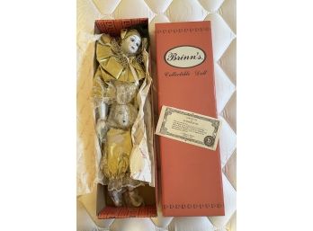 Collectible Doll Brinns Pierrot 1992