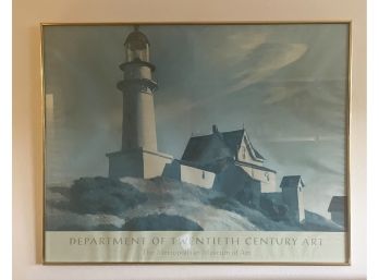 Framed Poster From Met Museum Edward Hopper Lighthouse