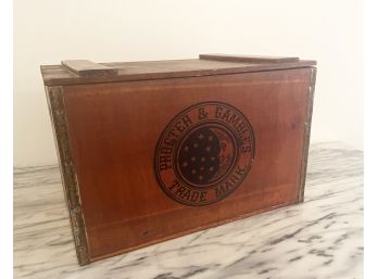 Vintage Wooden Ivory Soap Box With Lid