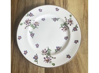 Royal Victoria Bone China Purple Floral Plate