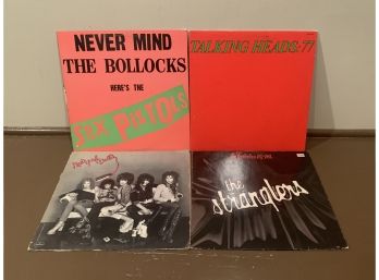 PUNK ROCK - 4 LPs - SEX PISTOLS Stranglers NEW YORK DOLLS Talking Heads