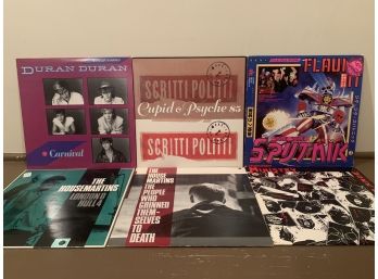 ROCK RECORDS - 6 LPs And 12' Singles - DURAN DURAN Ministry SCRITTI POLITTI Sigue Sigue Sputnik