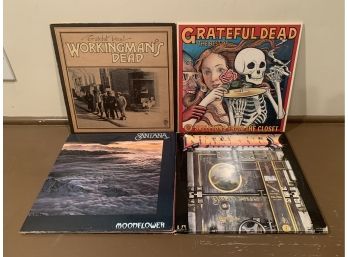 70s ROCK - 4 LPs - Grateful Dead SANTANA Nitty Gritty Dirt Band MULTI LP SETS