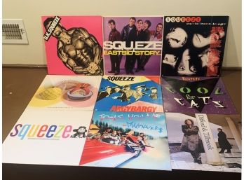 SQUEEZE - 9 LPs Includes DIFFORD & TILBROOK And JOOLS HOLLAND!