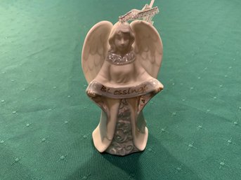 Angel Of Blessings Porcelain Ornament, 4' Tall