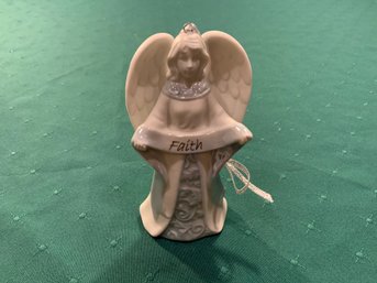 Angel Of Faith Porcelain Ornament. 4' Tall