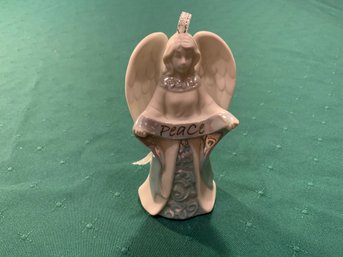 Angel Of Peace Porcelain Ornament, 4' Tall