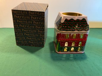 Party Lite Tin 3 Wick Candle Holder