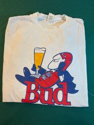 Bud Man Mens Tee Shirt Size: Large