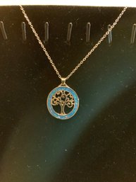 Sterling Silver Tree Of Life Pendant Necklace