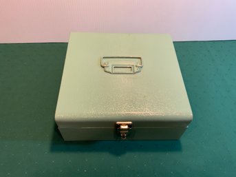 Metal Lockbox With Cash Divider Insert, No Key