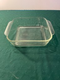Clear Glass Pyrex Dish 2 Quart 8 X 8 Inch Square  2 Inch High