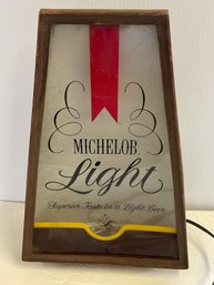 Vintage MICHELOB Light Beer Lighted Sign Advertising