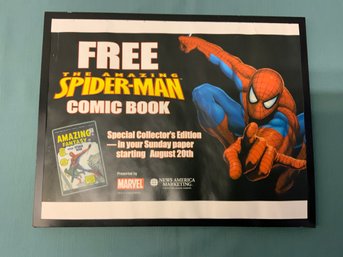 Framed Spiderman Advertisement