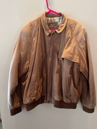 Medium 2 Vintage Marlboro Adventure Team Leather Brush Men Bomber Smoking Jacket