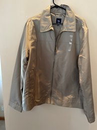 New- Large Gap Casual Collared Beige Jacket
