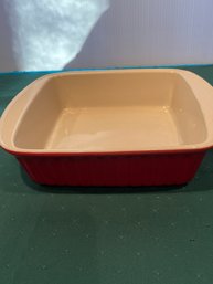 Red Stoneware Baking Dish 9x9