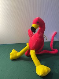 Fun Bendies Pink Flamingo Bendable Stem 15' Bright Pink Puppet Stick Plush