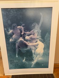 Nymphs And Satyr Art Board Print