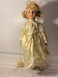 RARE Hearts & Harvest Memories 17 Inch Porcelain Vintage Doll
