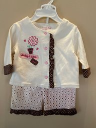 New / Four Piece Outfit - Daddys Little Girl 0-3 Month