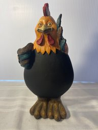 Chalkboard Chicken Rooster Statue Figurine Farm House Decor Table Decor