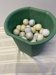 Bucket  Of Golf Balls / Over 80