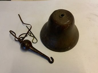 Extremely Heavy Brass Bell With Ringer