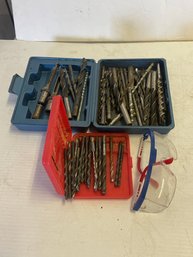 Bundle Of Drill Bits & Safety Glasses