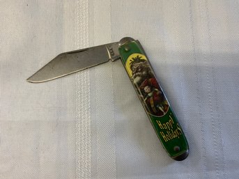 Vintage Holiday Pocket Knife