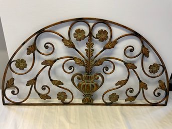 Large Heavy Brass Wall Hanging, 46 Wide By 22 High.