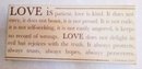 Love Is Canvas Wall Hanging Art