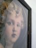 Antique Art Wood Frame Portrait Lady